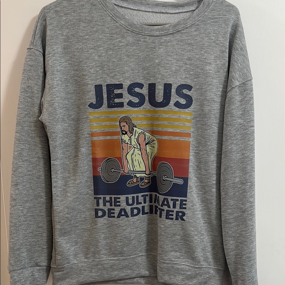 Gray Graphic Men's Sweater